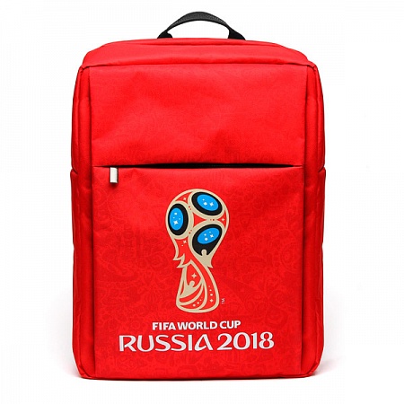 Рюкзак для ноутбука до 15.6" красный с символикой ЧМ по футболу FIFA 2018 CM-F-BC8002